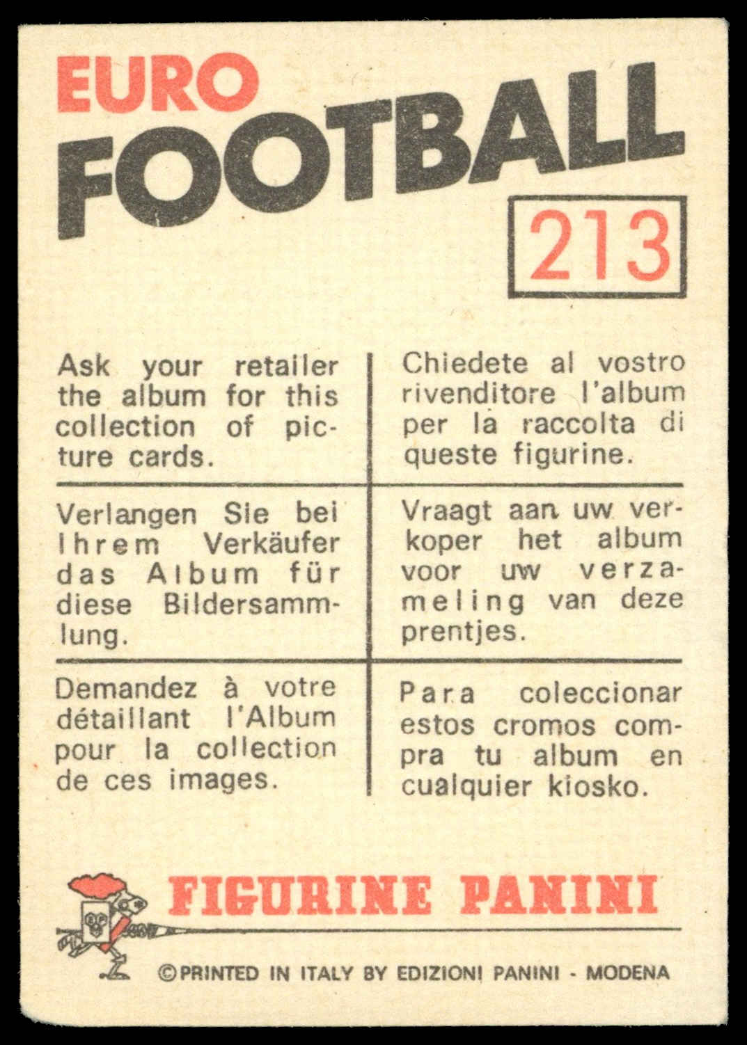 Panini - 'Euro Football' (1976) - Jara (Austria) Panini - 'Euro Football' (1976) - Jara (Austria)