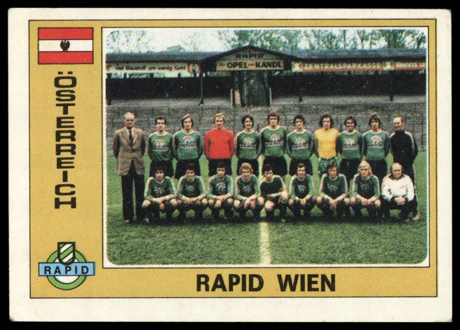 Panini - 'Euro Football' (1976) - Rapid Wien (Austria) Panini - 'Euro Football' (1976) - Rapid Wien (Austria)