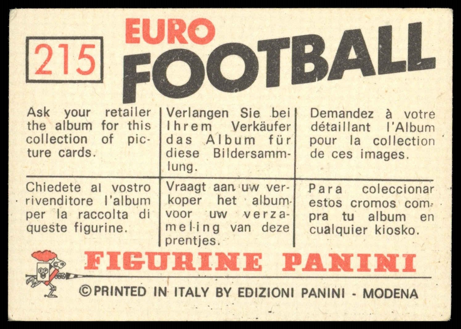 Panini - 'Euro Football' (1976) - Rapid Wien (Austria) Panini - 'Euro Football' (1976) - Rapid Wien (Austria)
