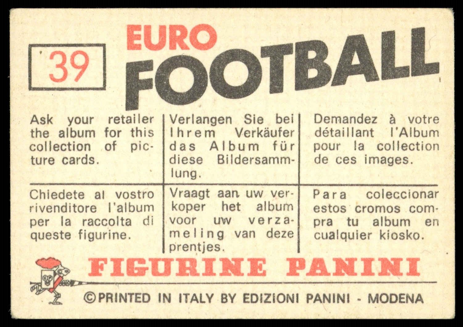 Panini - 'Euro Football' (1976) - Bayern Munich (West Germany) Panini - 'Euro Football' (1976) - Bayern Munich (West Germany)