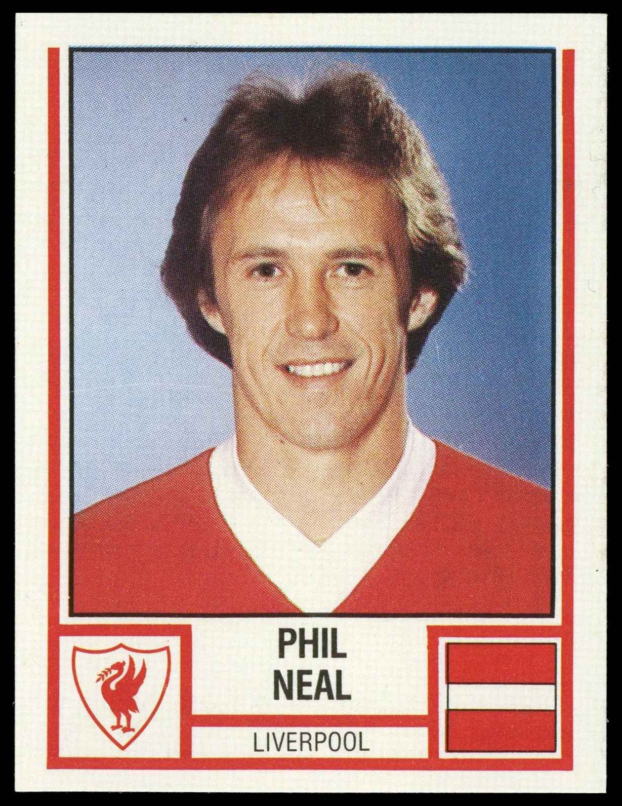 Panini - 'Football 81' (1981) - Phil Neal (Liverpool) Panini - 'Football 81' (1981) - Phil Neal (Liverpool)