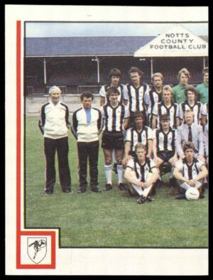 Panini - 'Football 81' (1981) - Team Photo (Notts County)