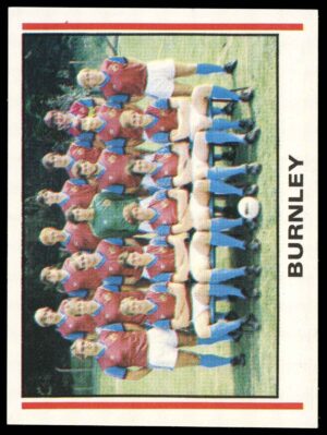 Panini - 'Football 81' (1981) - Team Photo (Burnley)