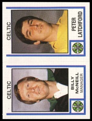 Panini - 'Football 81' (1981) - Peter Latchford & Billy McNeill (Glasgow Celtic) Panini - 'Football 81' (1981) - Peter Latchford & Billy McNeill (Glasgow Celtic)