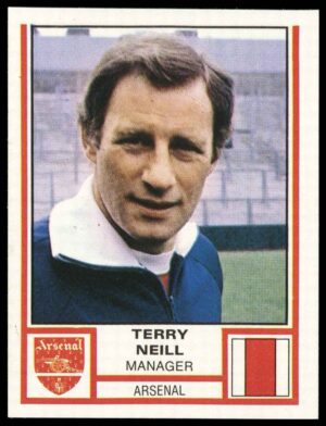 Panini - 'Football 81' (1981) - Terry Neill (Arsenal)