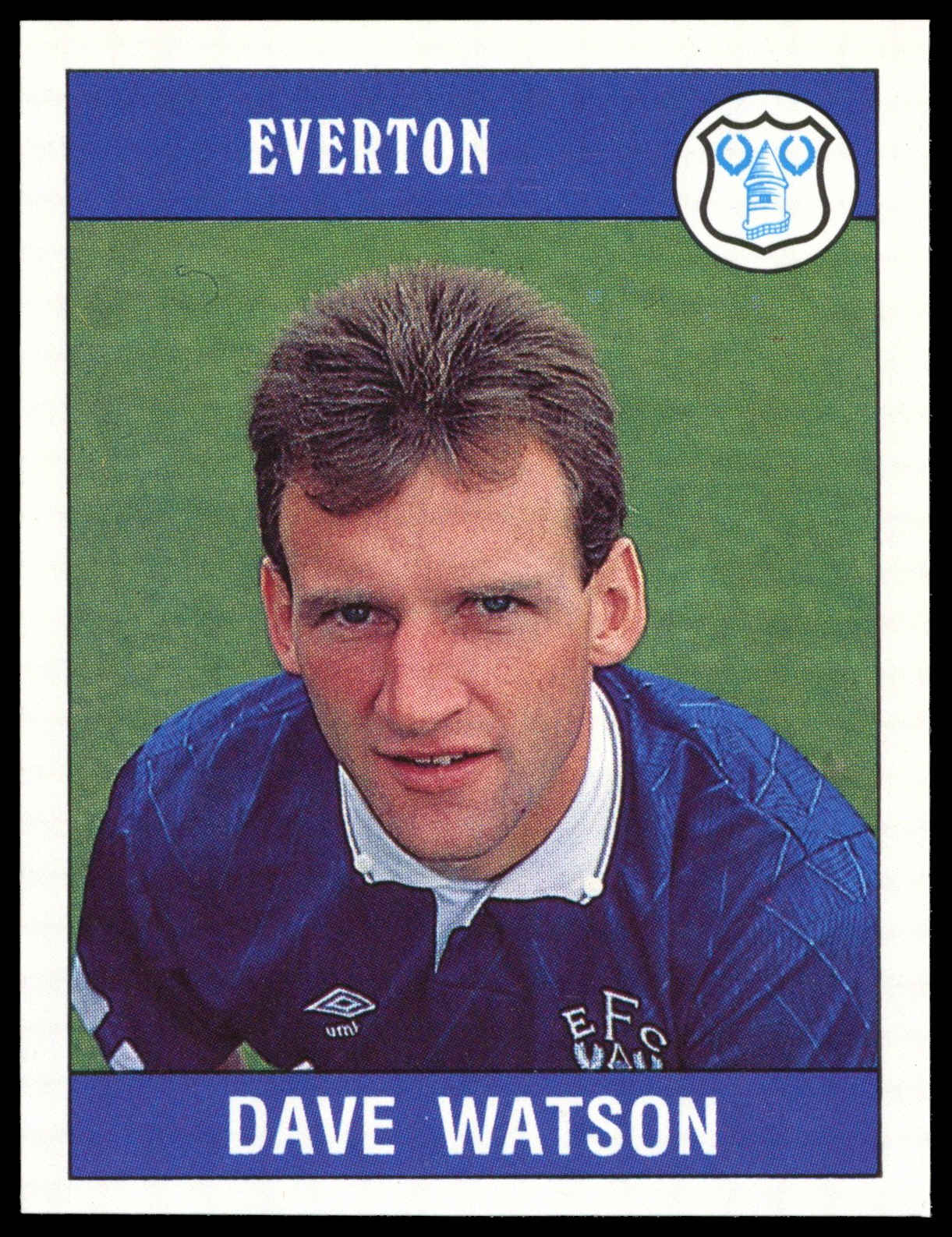 Panini - 'Football 90' (1990) - Dave Watson (Everton) Panini - 'Football 90' (1990) - Dave Watson (Everton)