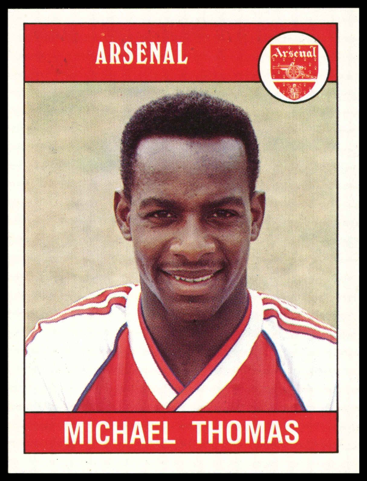 Panini - 'Football 90' (1990) - Michael Thomas (Arsenal) Panini - 'Football 90' (1990) - Michael Thomas (Arsenal)