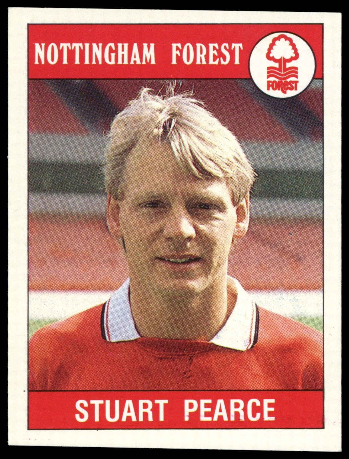 Panini - 'Football 90' (1990) - Stuart Pearce (Nottingham Forest) Panini - 'Football 90' (1990) - Stuart Pearce (Nottingham Forest)