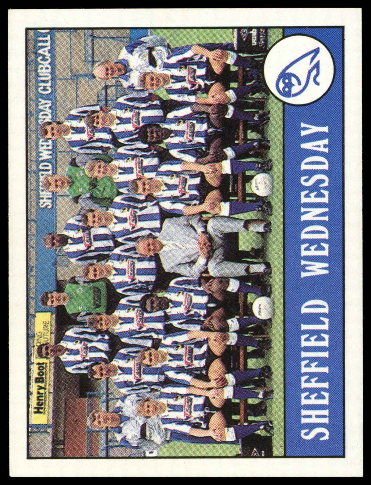 Panini - 'Football 90' (1990) - Team Photo (Sheffield Wednesday) Panini - 'Football 90' (1990) - Team Photo (Sheffield Wednesday)