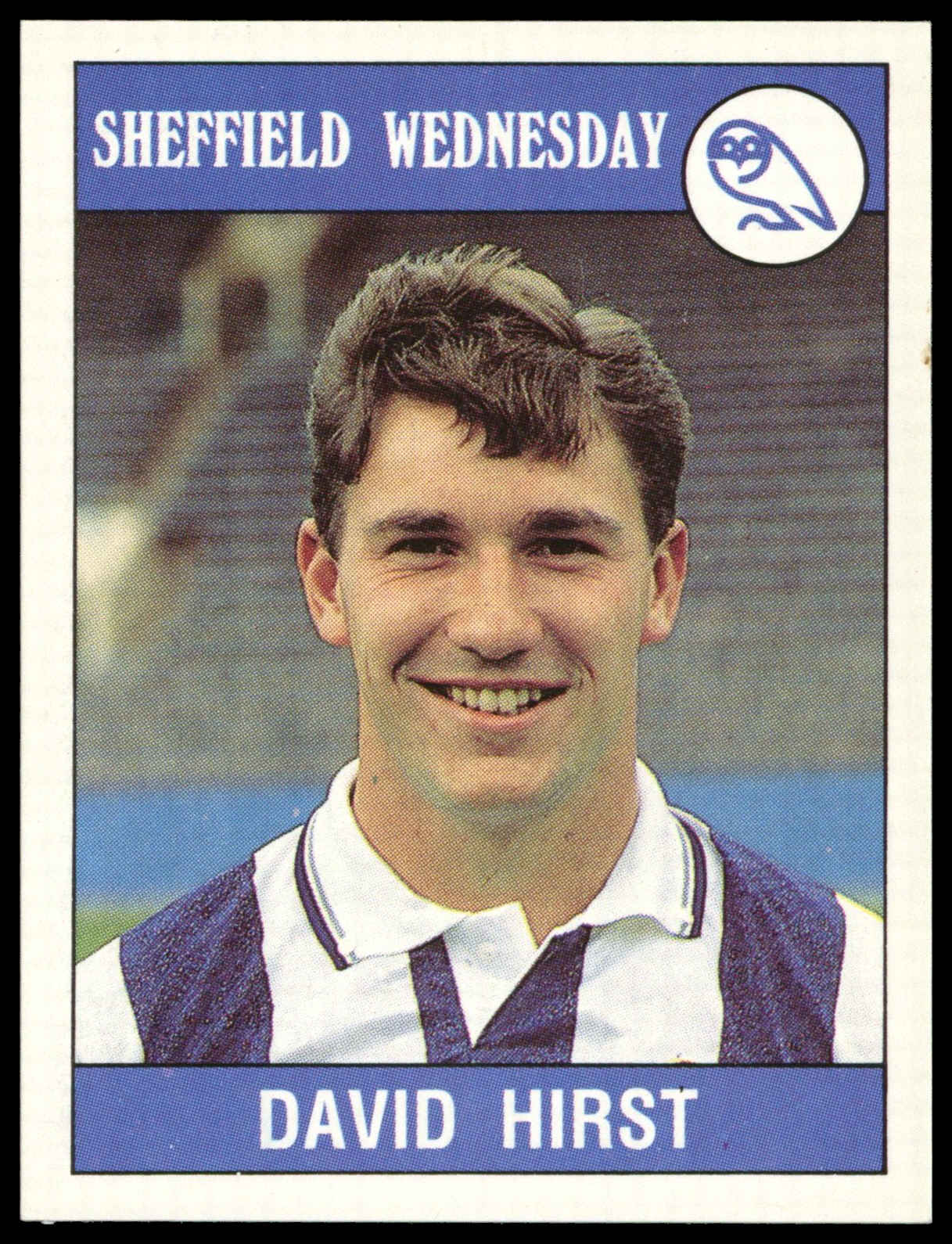 Panini Football 90 1990 David Hirst Sheffield Wednesday 