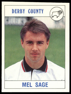 Panini - 'Football 90' (1990) - Mel Sage (Derby County) Panini - 'Football 90' (1990) - Mel Sage (Derby County)