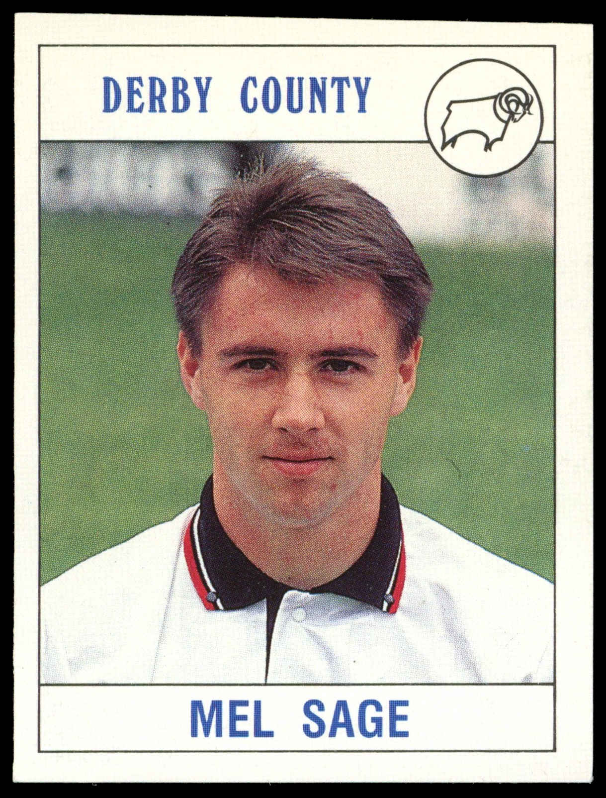 Panini - 'Football 90' (1990) - Mel Sage (Derby County) Panini - 'Football 90' (1990) - Mel Sage (Derby County)