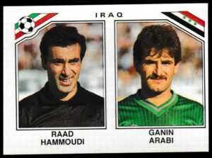 Panini - 'Mexico 86' (1986) - Raad Hammoudi & Ganin Arabi (Iraq)