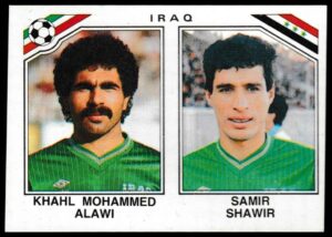 Panini - 'Mexico 86' (1986) - Khal M. Alawi & Samir Shawie (Iraq)