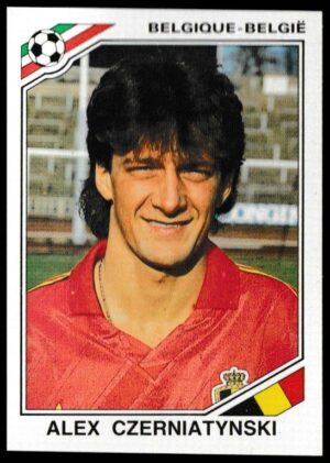 Panini - 'Mexico 86' (1986) - Alex Czerniatynski (Belgium)