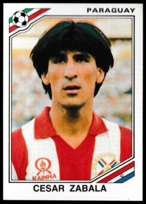 Panini - 'Mexico 86' (1986) - Cesar Zabala (Paraguay)