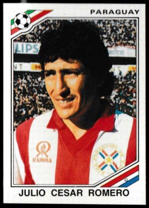 Panini - 'Mexico 86' (1986) - Julio Cesar Romero (Paraguay)