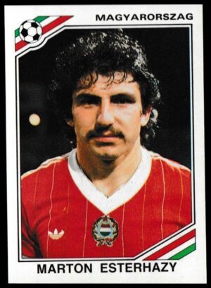 Panini - 'Mexico 86' (1986) - Marton Esterhazy (Hungary)