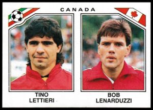 Panini - 'Mexico 86' (1986) - Tino Lettieri & Bob Lenarduzzi (Canada)
