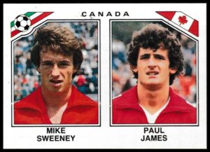Panini - 'Mexico 86' (1986) - Mike Sweeney & Paul James (Canada)