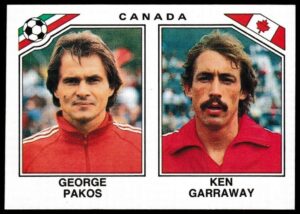Panini - 'Mexico 86' (1986) - George Pakos & Ken Garraway (Canada)