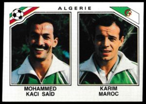Panini - 'Mexico 86' (1986) - Mohammed Kaci Said & Karim Maroc (Algeria)