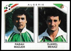 Panini - 'Mexico 86' (1986) - Rabah Madjer & Djamel Menad (Algeria) Panini - 'Mexico 86' (1986) - Rabah Madjer & Djamel Menad (Algeria)