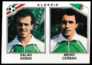 Panini - 'Mexico 86' (1986) - Salah Assad & Mehdi Cerbah (Algeria) Panini - 'Mexico 86' (1986) - Salah Assad & Mehdi Cerbah (Algeria)