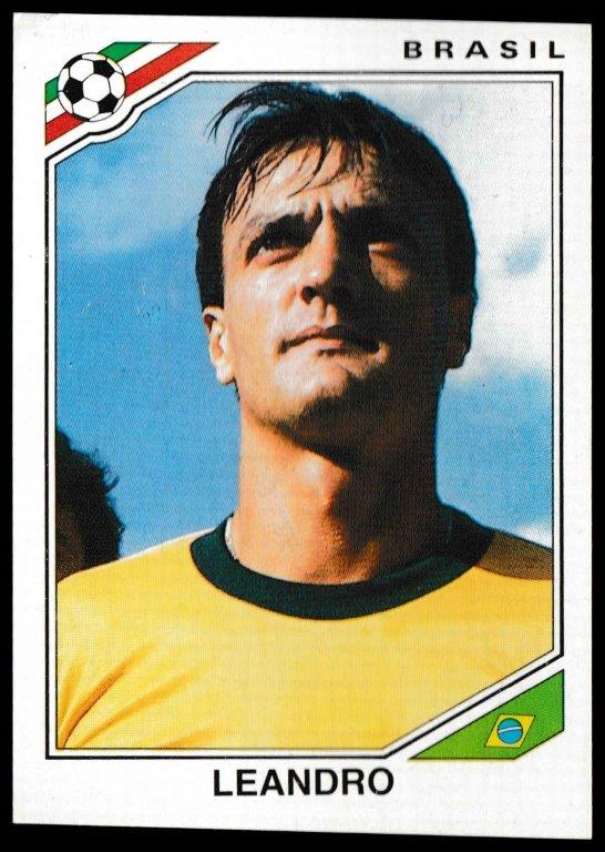 Panini - 'Mexico 86' (1986) - Jose Leandro Sousa Ferreira (Brazil) Panini - 'Mexico 86' (1986) - Jose Leandro Sousa Ferreira (Brazil)
