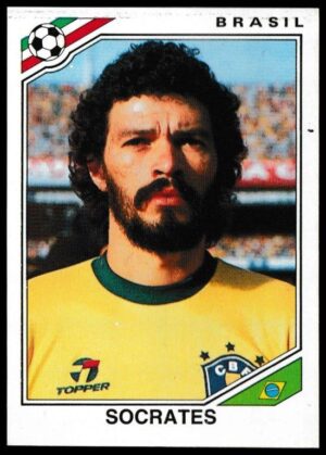Panini - 'Mexico 86' (1986) - Socrates (Brazil)