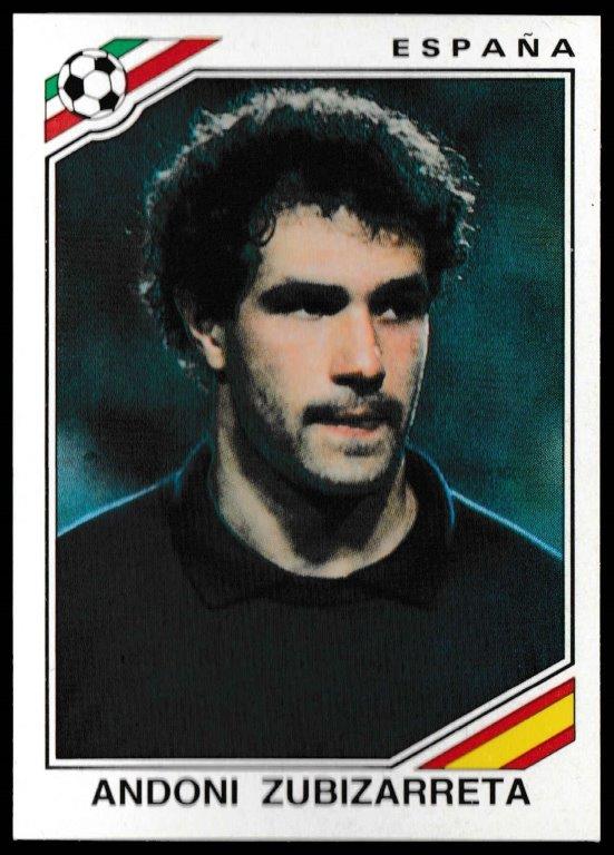 Panini - 'Mexico 86' (1986) - Andoni Zubazarreta (Spain) Panini - 'Mexico 86' (1986) - Andoni Zubazarreta (Spain)