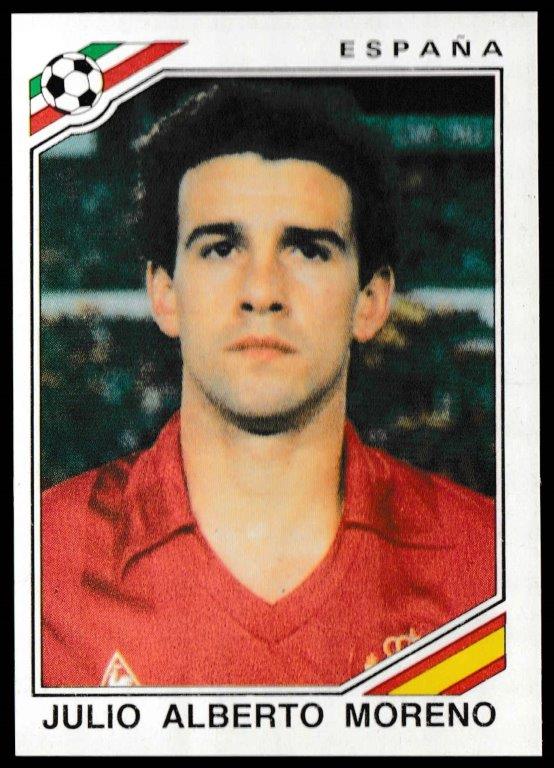Panini - 'Mexico 86' (1986) - Julio Alberto Moreno (Spain) Panini - 'Mexico 86' (1986) - Julio Alberto Moreno (Spain)
