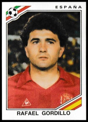 Panini - 'Mexico 86' (1986) - Rafael Gordillo (Spain) Panini - 'Mexico 86' (1986) - Rafael Gordillo (Spain)