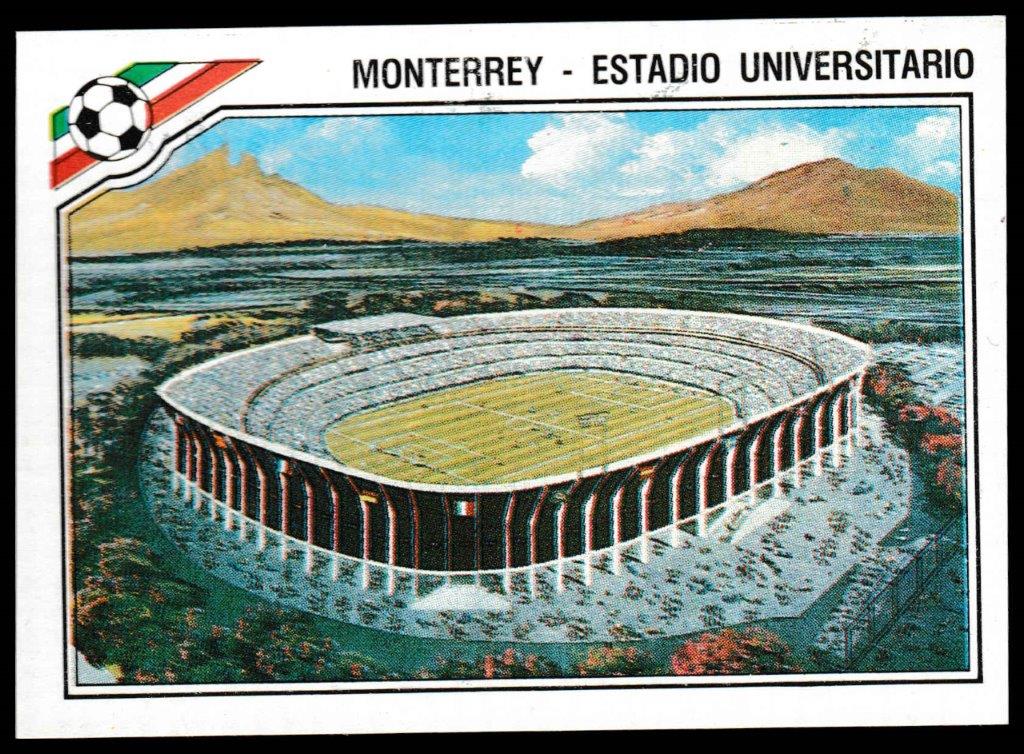 Panini - 'Mexico 86' (1986) - University Stadium, Monterrey Panini - 'Mexico 86' (1986) - University Stadium, Monterrey
