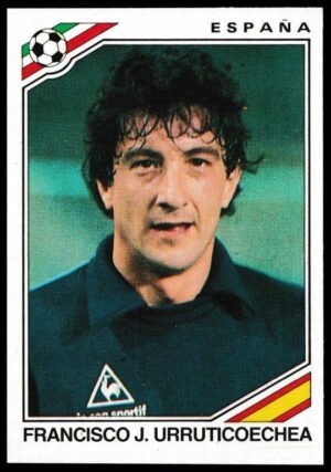 Panini - 'Mexico 86' (1986) - Francisco J. Urruticoechea (Spain) Panini - 'Mexico 86' (1986) - Francisco J. Urruticoechea (Spain)