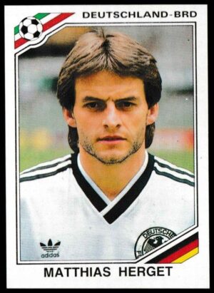 Panini - 'Mexico 86' (1986) - Matthias Herget (West Germany)