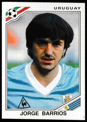 Panini - 'Mexico 86' (1986) - Jorge Barrios (Uruguay) Panini - 'Mexico 86' (1986) - Jorge Barrios (Uruguay)