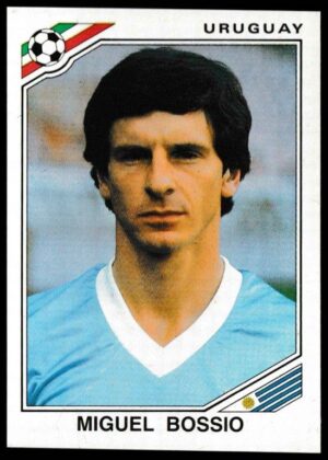 Panini - 'Mexico 86' (1986) - Miguel Bossio (Uruguay) Panini - 'Mexico 86' (1986) - Miguel Bossio (Uruguay)