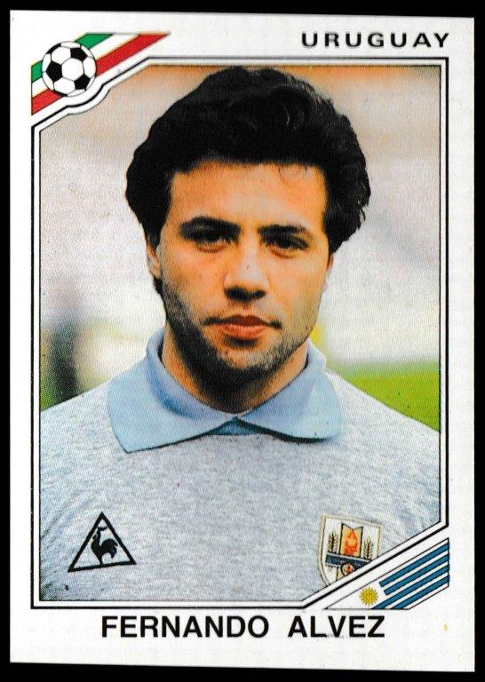 Panini - 'Mexico 86' (1986) - Fernando Alvez (Uruguay) Panini - 'Mexico 86' (1986) - Fernando Alvez (Uruguay)