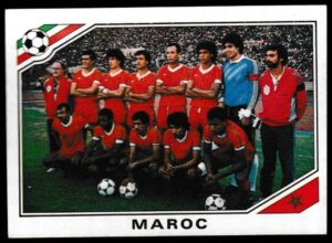 Panini - 'Mexico 86' (1986) - Team Photo (Morocco)