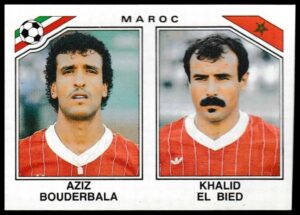 Panini - 'Mexico 86' (1986) - Aziz Bouderbala & Khalid El Bied (Morocco)