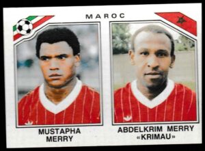 Panini - Mustapha Merry & Abdelkrim Merry (Morocco) -  'Mexico 86'  - (1986)