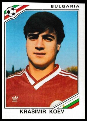 Panini - 'Mexico 86' (1986) - Krasimir Koev (Bulgaria)