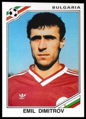 Panini - 'Mexico 86' (1986) - Emil Dimitrov (Bulgaria)