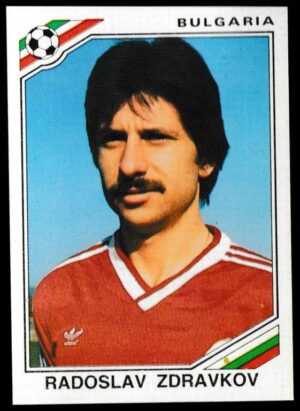 Panini - 'Mexico 86' (1986) - Radoslav Zdravkov (Bulgaria) Panini - 'Mexico 86' (1986) - Radoslav Zdravkov (Bulgaria)