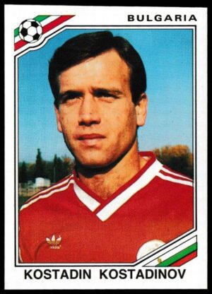 Panini - 'Mexico 86' (1986) - Kostandin Kostadinov (Bulgaria) Panini - 'Mexico 86' (1986) - Kostandin Kostadinov (Bulgaria)