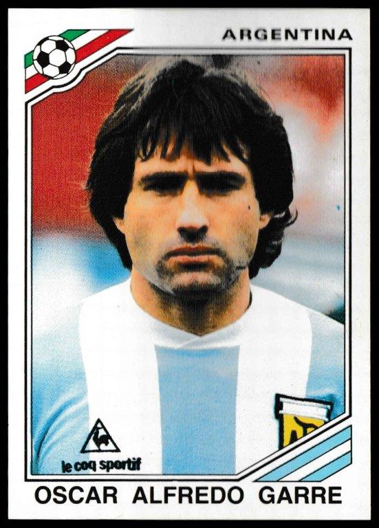 Panini - 'Mexico 86' (1986) - Oscar Alfredo Garre (Argentina) Panini - 'Mexico 86' (1986) - Oscar Alfredo Garre (Argentina)