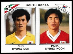 Panini - 'Mexico 86' (1986) - Cho Bryung Duk & Park Kyung Hoon (South Korea)