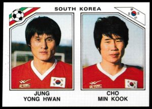 Panini - 'Mexico 86' (1986) - Jung Yong Hwan & Cho Min Kook (South Korea)