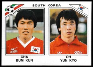 Panini - 'Mexico 86' (1986) - Cha Bum Kun & Oh Yun Kyo (South Korea) Panini - 'Mexico 86' (1986) - Cha Bum Kun & Oh Yun Kyo (South Korea)